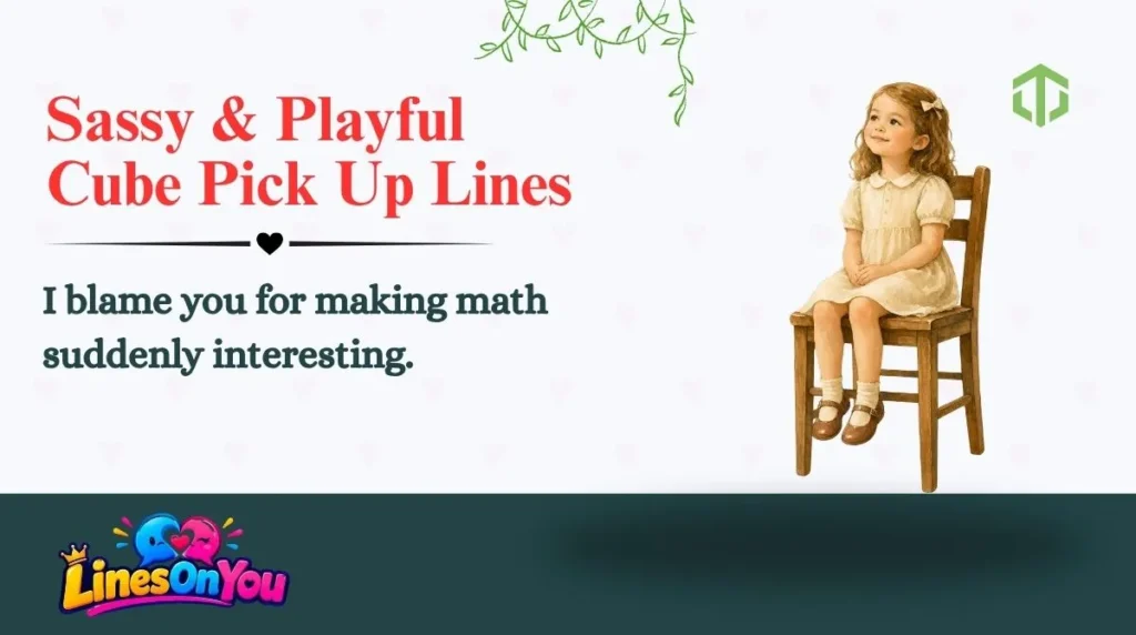 Sassy & Playful Cube Pick Up Lines