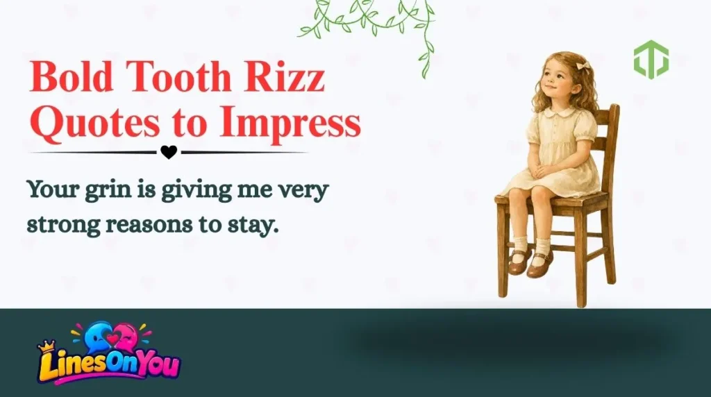Bold Tooth Rizz Quotes to Impress