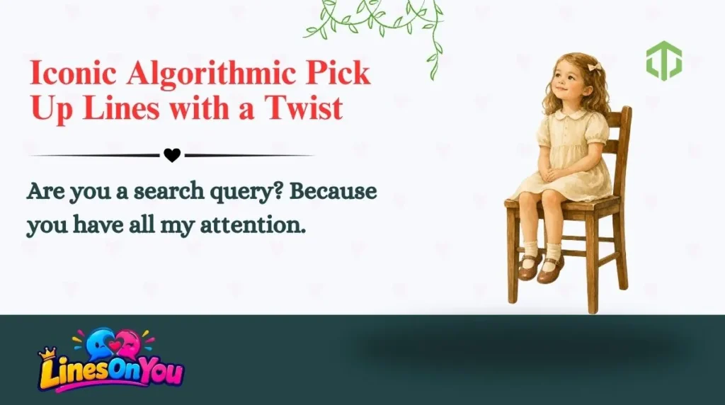 Iconic Algorithmic Pick Up Lines with a Twist