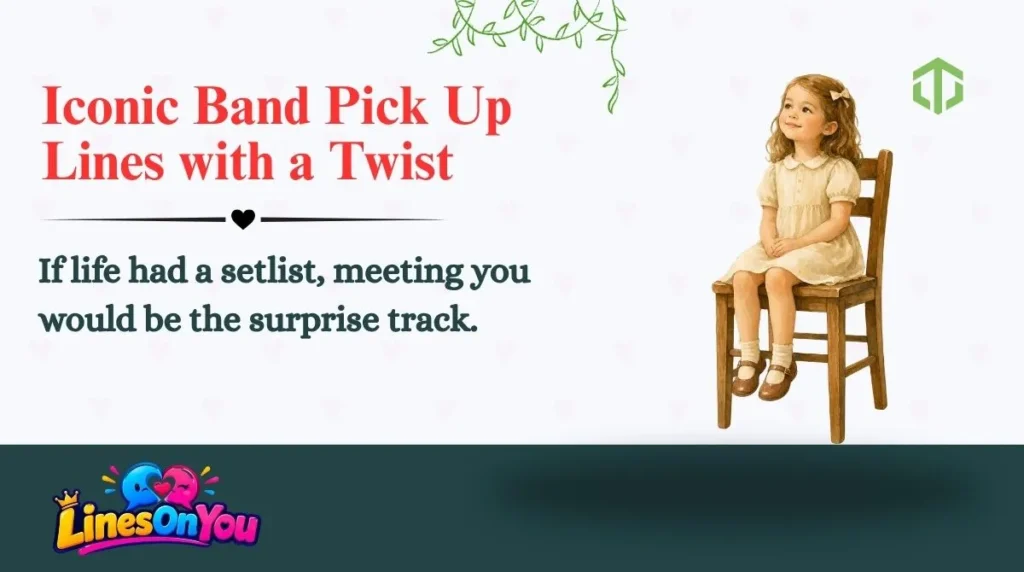 Iconic Band Pick Up Lines with a Twist
