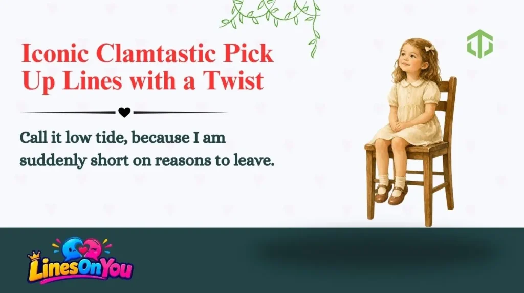 Iconic Clamtastic Pick Up Lines with a Twist