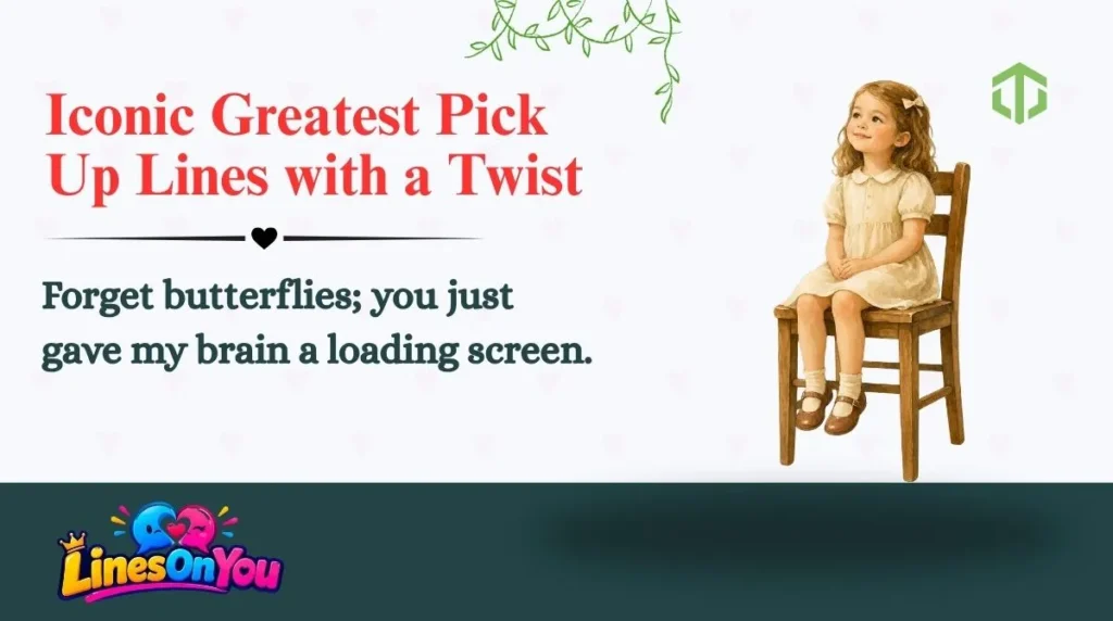 Iconic Greatest Pick Up Lines with a Twist