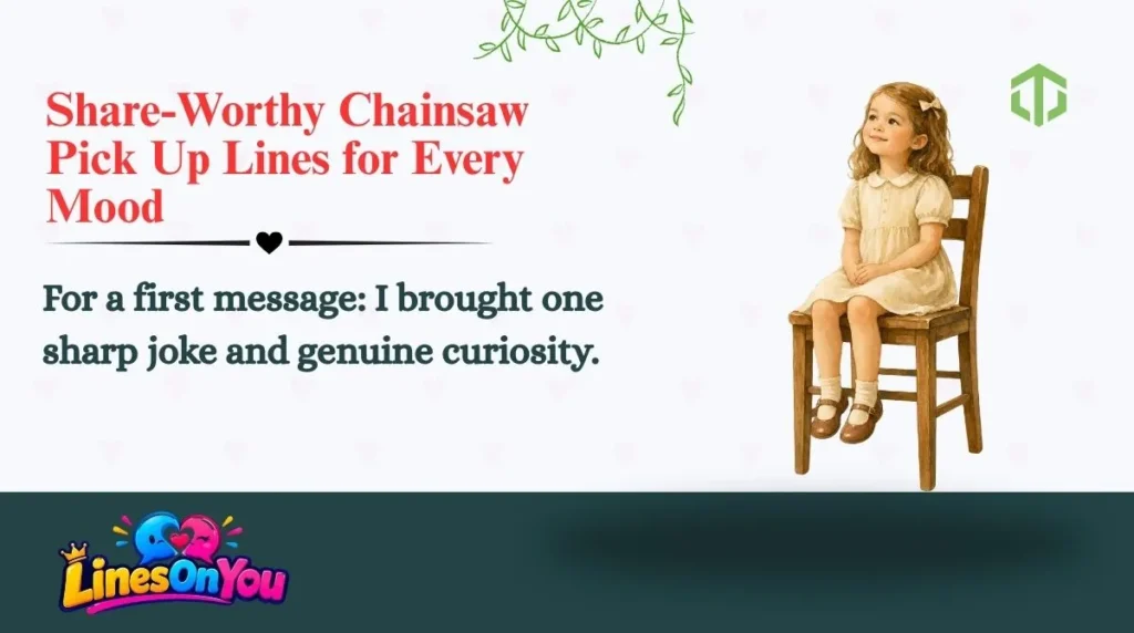 Share-Worthy Chainsaw Pick Up Lines for Every Mood